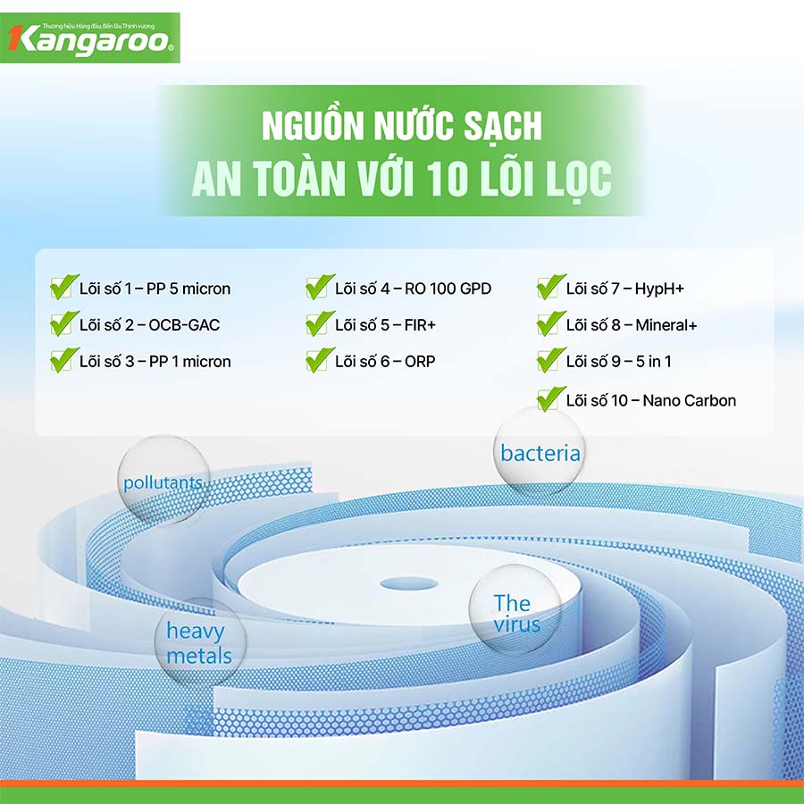 Máy lọc nước nóng lạnh Kangaroo KG10A15 QH246205 5